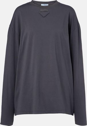 Prada T-shirt oversize in cotone con logo