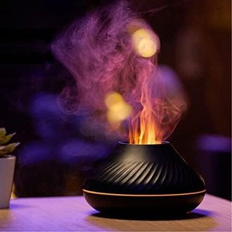 OEM Difusor Humidificador De Aceites Esenciales Con Aroma A Llama Y 7 Colores De Llama, Para El Hogar, Dormitorio, Yoga, Oficina, Con Protecci&oacute;n De Apagad