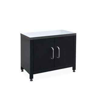 Sweeek M&oacute;dulo cocina exteriorde acero, 80cm, negro
