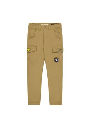 Alpha Industries Cargohose ALPHA INDUSTRIES Petrol Patch Pant, Herren, Gr. 30, Normalgr&ouml;ssen, gr&uuml;n (olive), Obermaterial: 98% Baumwolle, 2% Elastan; Futter: 100% Baumw