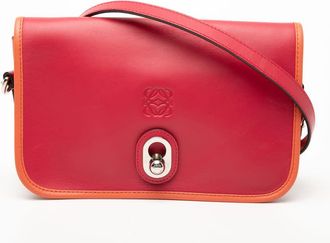 Loewe Pre-owned Loewe Bicolor Leather Anagram Ines Flap Crossbody Ladies OEJ6HB5P6AXOMW6B