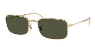 Ray-Ban G-15 Green Rectangular Sunglasses RB3746 001/31 56