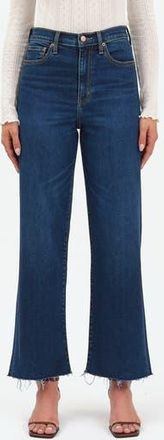 Daze Pleaser High Waist Raw Hem Crop Jeans in Magic Hour at Nordstrom Rack, Size 30