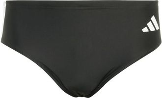 adidas 3 Stripes Bold Trunk Badehose für Herren | schwarz/grau