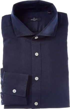 Richard James Regular Collar Single Cuff Linen-Blend Dress Shirt