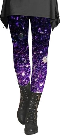 Generic High Waisted Ladies Black Sport Stretchy Gym Womens Sequin Printed Fashionable Casual Slimming Bottom Pants Plus Size Denim Leggings for Women 3X (b-P