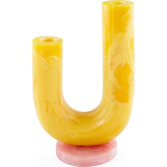 Jonathan Adler Mustique Double Tube Vase in Yellow /Pink at Nordstrom