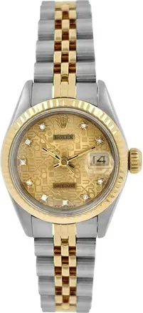 Rolex Pre-owned Rolex Datejust Automatic Chronometer Diamond Ladies Watch 69173 CJDJ