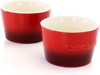 Crock-pot 2 Piece 8 Ounce Stoneware Ramekin Set in Red at Nordstrom
