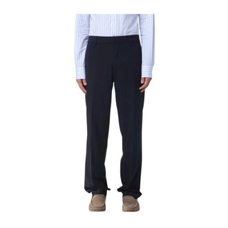 Emporio Armani Straight Trousers, male, Blue, Size: XL Trousers