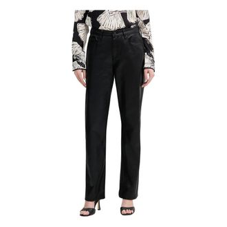 Karl Lagerfeld Jeans, Dames, Zwart, W27, Katoen, Straight Jeans