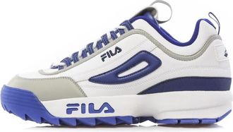 Fila Lage Disruptor Schoen in Wit/Marine/Grijs - Heren - Sneakers - Veelkleurig - 40 EU - Schoenen