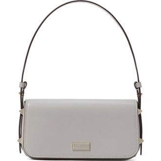 Kate Spade New York small liv leather east/west shoulder bag in Nimbus Grey. at Nordstrom Rack