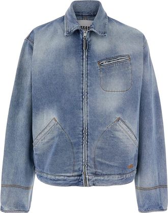 Msgm Jacket With Faded Effect