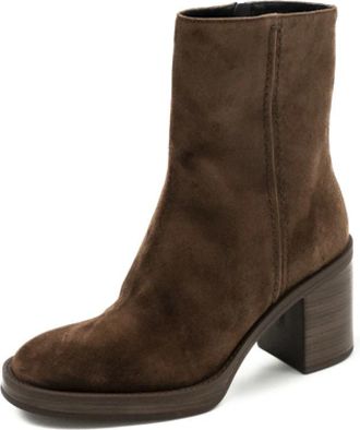 Pons Quintana Mabel Ankle Boot - Dames - Laarzen met Hak - Bruin - 39 EU - Leer - Schoenen