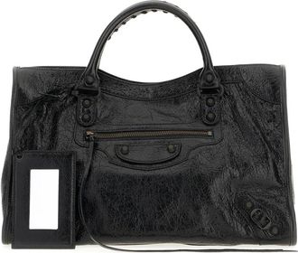 Balenciaga Le City Medium Bag - Dames - Handtassen - Zwart - ONE Size - Katoen - Tassen