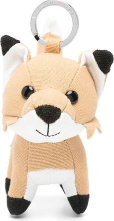 Maison Kitsun&eacute; Sleutelhanger met Vosmotief - Dames - Sleutelhangers & Tashangers - Beige - ONE Size - Accessoires