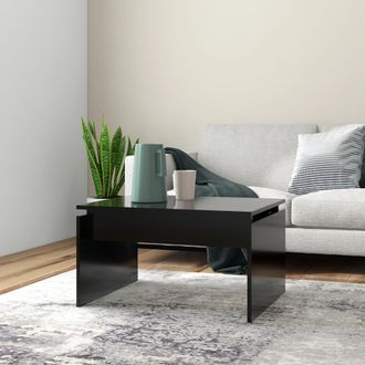 vidaXL Mesa De Centro Madera Contrachapada Blanco 68x50x38 Cm Vidaxl