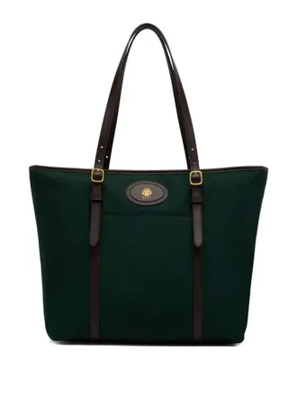 Bally buckled-handles tote bag - women - Recycled Leather/Polyester/Bovine Leather - OS - Green