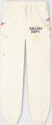 Gallery Dept. GD Logo Sweatpants Painted Natural Mens - White Cotton - Size X-Large