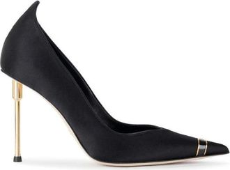 Elisabetta Franchi Schoenen, Dames, Zwart, 39 EU, Leer, Pumps met gebeeldhouwde hak