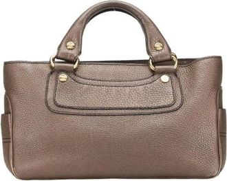 Celine Pre-owned Handbags, female, Brown, Size: ONE SIZE Pre-owned Leather handbags