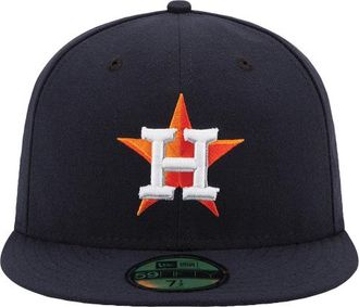 New Era Womens Houston Astros Astros 59Fifty Authentic Cap - Adult Red/Navy Size 6 7/8