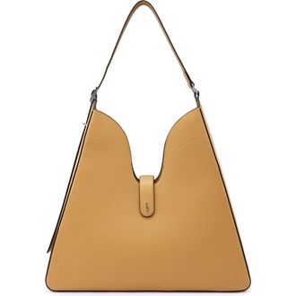 Behno Melina Nappa Leather Shoulder Bag in Bisque at Nordstrom