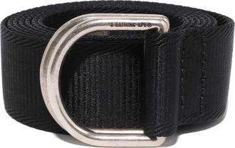A Bathing Ape A Bathing Ape, Accessoires, Heren, Zwart, ONE Size, Nylon, Logo Jacquard Nylon Riem