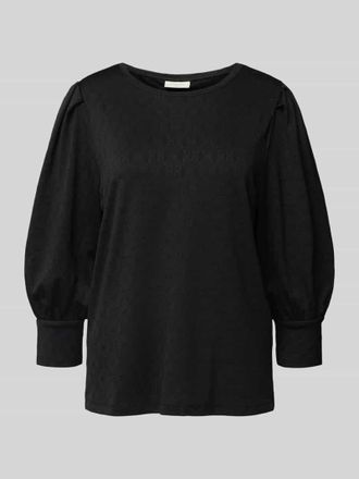 Freequent Longsleeve mit Rundhalsausschnitt Modell Ballon in Black, Größe XL