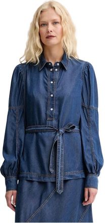Munthe Overhemden, Dames, Blauw, M, Pikine Blouse