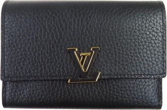 Louis Vuitton Hot Pink Noir Leather Wallet (Bi-Fold) (Pre-Owned)