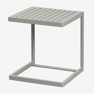 Sklum Mesa auxiliar para jardín cuadrada 40x40 cm en aluminio Dulem SKLUM