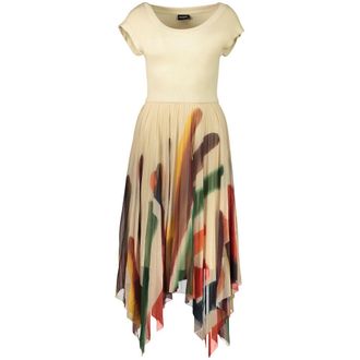 Desigual Beige Polyester Womens Womens Dress