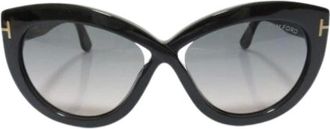 Tom Ford Pre-owned Accessories, female, Black, Size: ONE SIZE Pre-owned Plastic Sunglasses