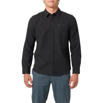 O'Neill Regent Flannel Button-Up Shirt in Phantom at Nordstrom, Size X-Large