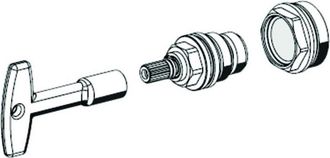 Schell Cabezal Sanitario Con Llave - Schell