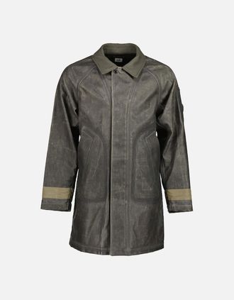 C.P. Company Mens Long TOOB Cotton Lens Jacket - Black - Size: 38/Regular