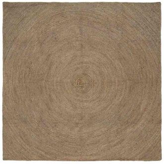 vidaXL vidaXL Tappeti per area Quadrato Grigio 300 x 300 cm Juta