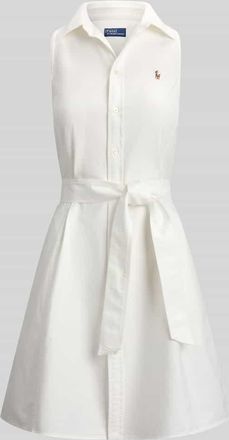 Polo Ralph Lauren Regular Fit Polokleid aus reiner Baumwolle in Weiss, Gr&ouml;&szlig;e 36