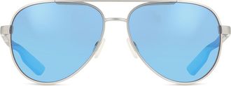 Costa 6S4002 Peli Polarized 400229 Mens Sunglasses Silver Size 57