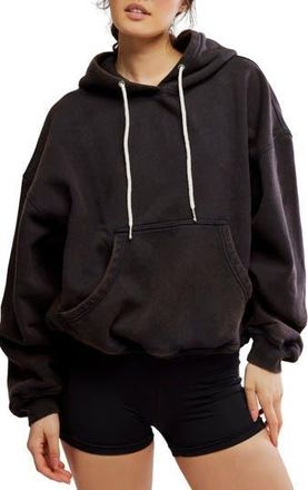Free People FP Movement Final Call Fleece Hoodie in Black at Nordstrom Rack, Size Large