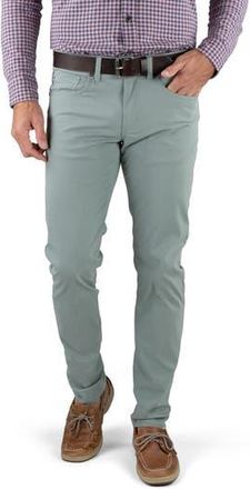 Tailor Vintage Straight Leg Stretch Cotton Blend Pants in Chinois Green at Nordstrom Rack, Size 30