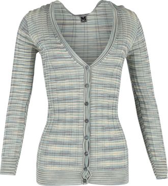 Missoni M Missoni gebreid vest met knoopsluiting in veelkleurig katoen