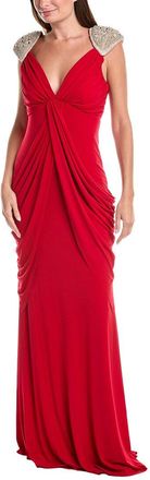 Issue New York Solid Embellished Maxi Dress