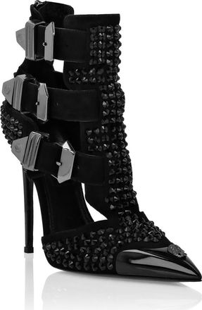 Philipp Plein Sandals High Heels Skull Women in Black/black at Nordstrom, Size 37