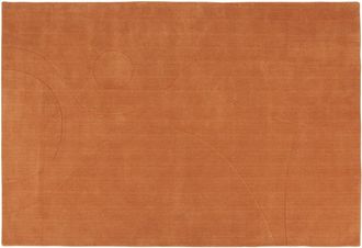 Maisons du monde Alfombra de lana y algod&oacute;n naranja 160x230 cm