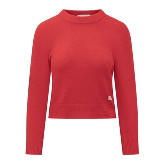 Isabel Marant Breigoed - Dames - Ronde hals truien - Rood - XS - Wol - Truien & Vesten