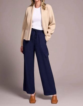 Tribal Double Knit Shawl Collar Coatigan In H Latte