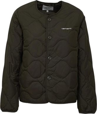 Carhartt Work in Progress Jassen, Dames, Groen, S, Leer, Lichtgewicht Jack